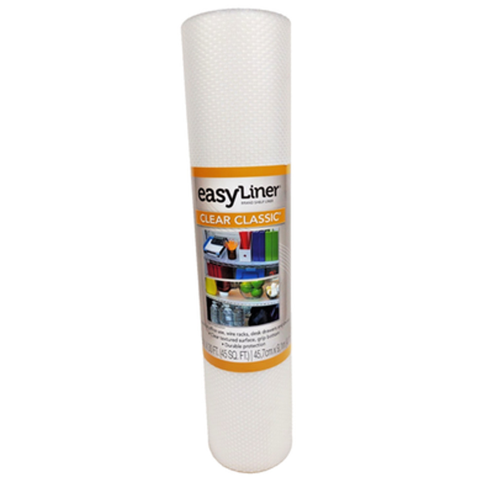 Duck Brand Easy Liner Clear Classic 20” x 30’ Non-Adhesive 286552 Sealed Roll
